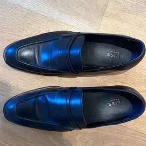 Black Leather slip on loafers by Reiss London. Shoes | Black Leather Slip On Loafers By Reiss London | Poshmark main image 2